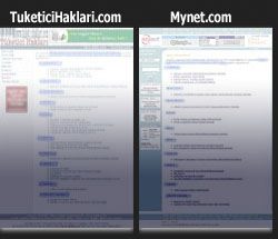 Mynet.com Tarafından Kopyalanan Sayfa Görüntüleri